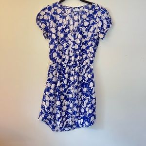 Kimchi Blue polyester floral patterned summer mini dress with elastic waist